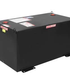 Weather Guard Rectangular Steel Diesel Fuel Transfer Tank, 100-Gallon, Gloss Black, Model# 358-5-02